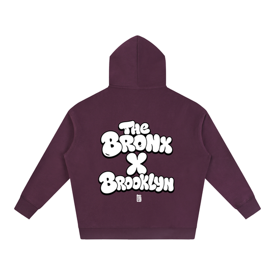 BX x BK 30th Anniversary Oversized Fleece Hoodie by Bronx Native — BX x BK 30th Anniversary Stadium Series product image