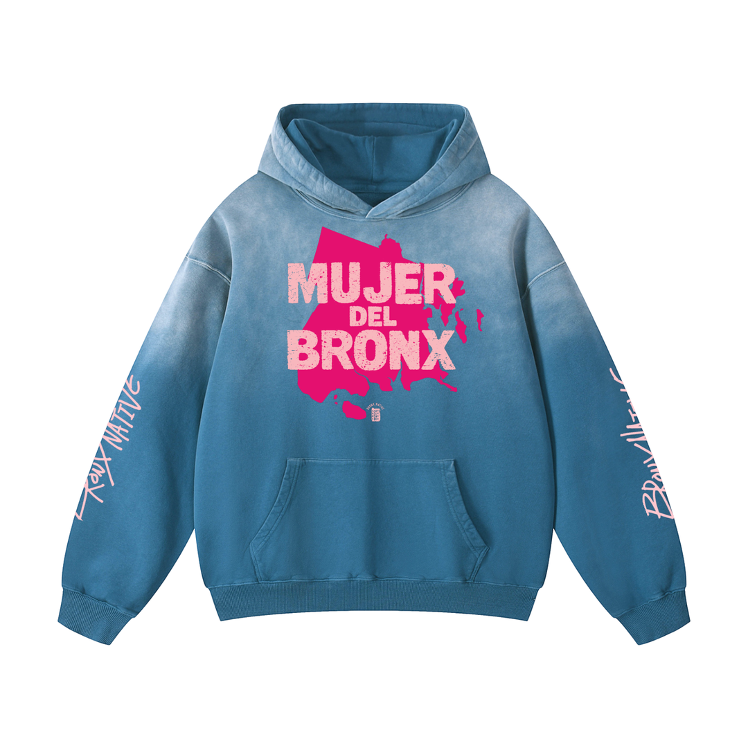 Mujer Del Bronx Heavyweight Sunfade Oversized Hoodie