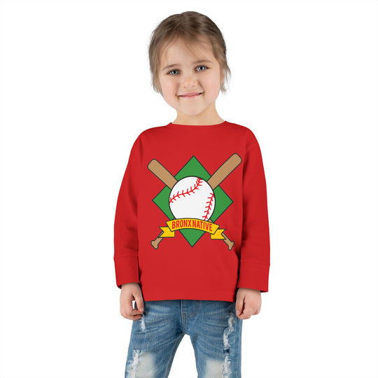 Bronx Native Baseball Toddler Long Sleeve Tee