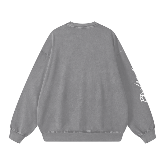 Snow Washed Oversized Sweatshirt