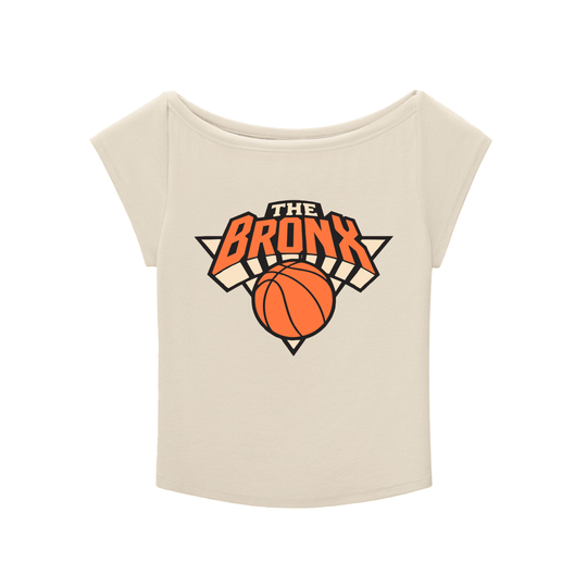 Bronx Basketball 2026 Playoff Edition Women's Essential Wide Neck Baby T-shirt by Bronx Native