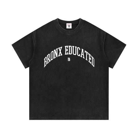 Bronx Educated Mineral Wash Waffle Knit T-Shirt