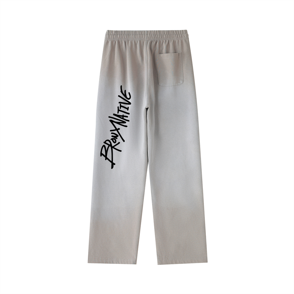 Have a Bronx Day Vintage Washed Gradient Straight-Leg Sweatpants