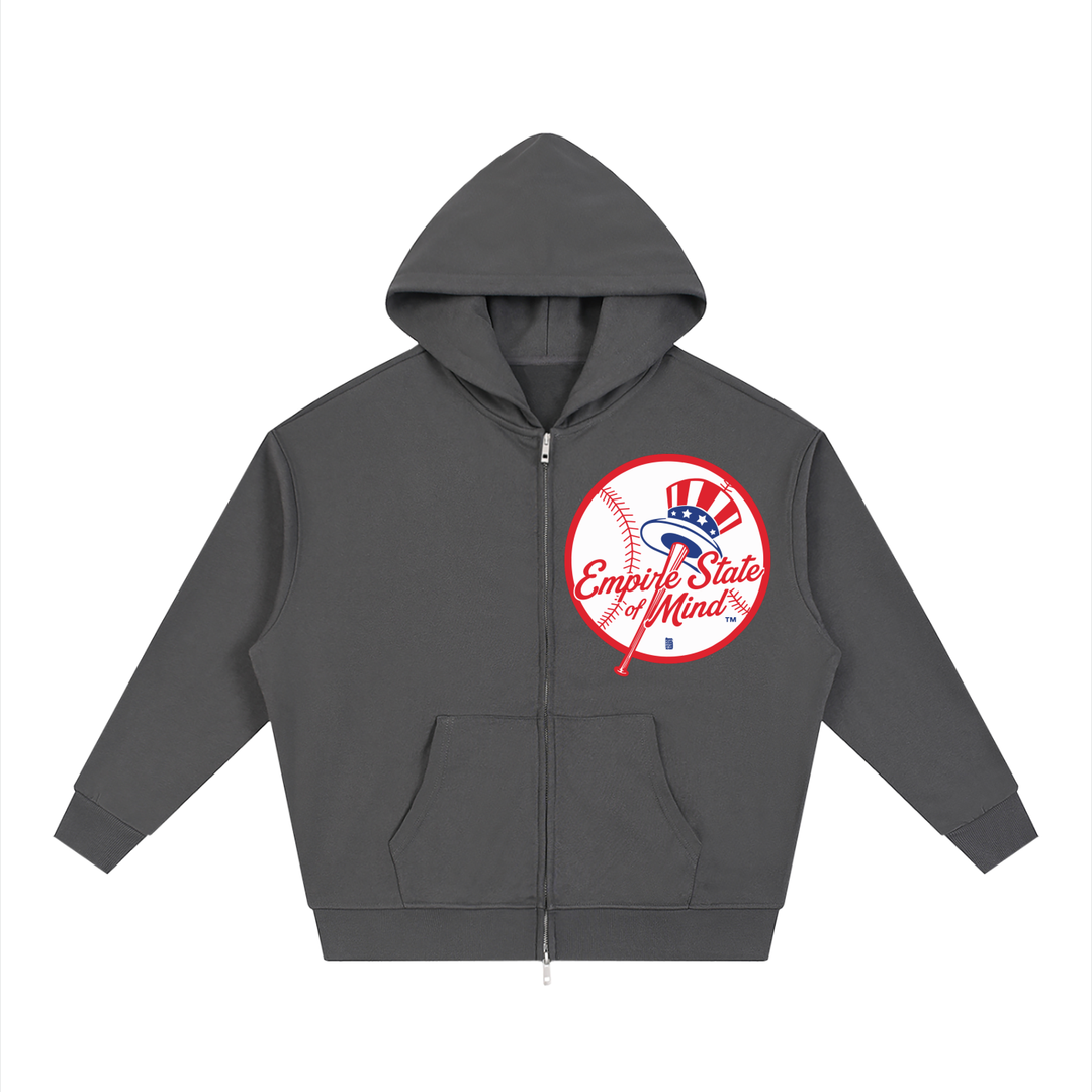 BX x BK 30th Anniversary Loose Full-Zip Hoodie by Bronx Native — BX x BK 30th Anniversary Stadium Series product image