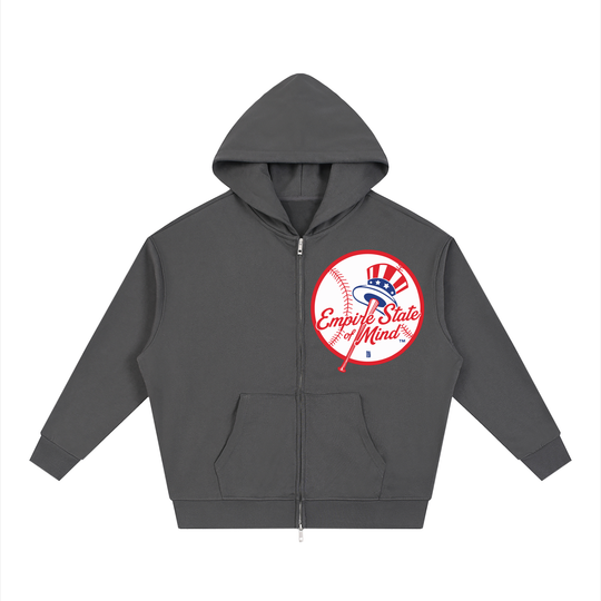 BX x BK 30th Anniversary Loose Full-Zip Hoodie by Bronx Native — BX x BK 30th Anniversary Stadium Series product image