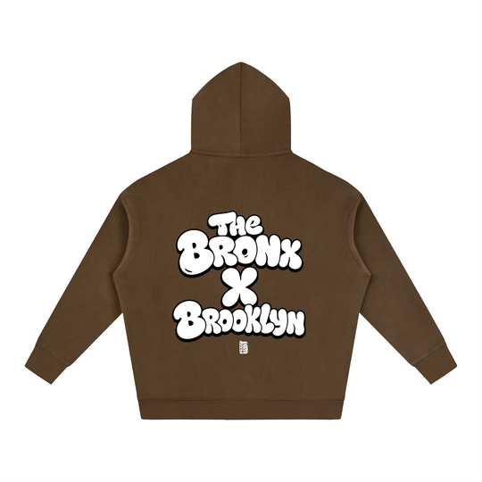 BX x BK 30th Anniversary Oversized Fleece Hoodie by Bronx Native — BX x BK 30th Anniversary Stadium Series product image