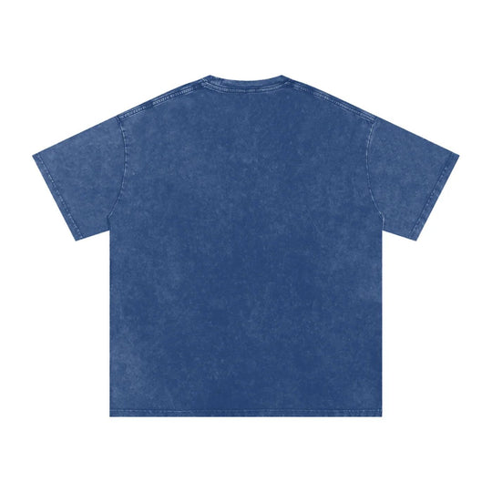 Snow Washed Oversized Cotton T-Shirt by Bronx Native