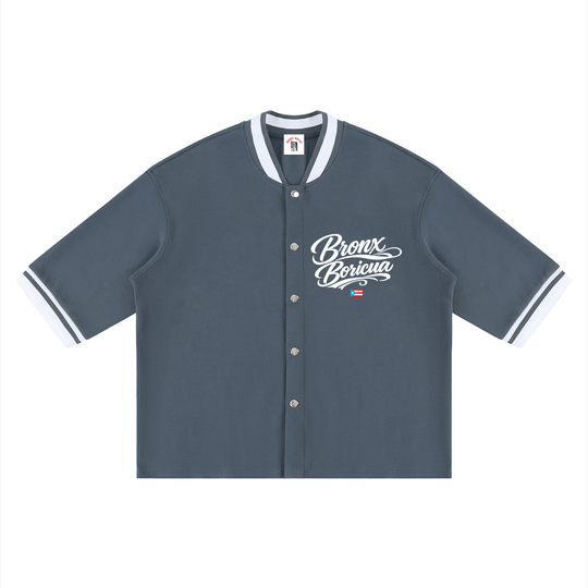 Bronx Boricua PR Edition Unisex Boxy Heavyweight Baseball Jersey by Bronx Native - Puerto Rico Collection