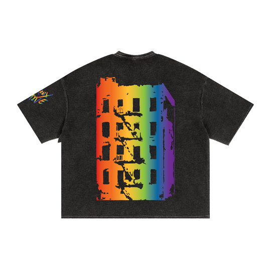 Textured Waffle Washed Boxy T-Shirt