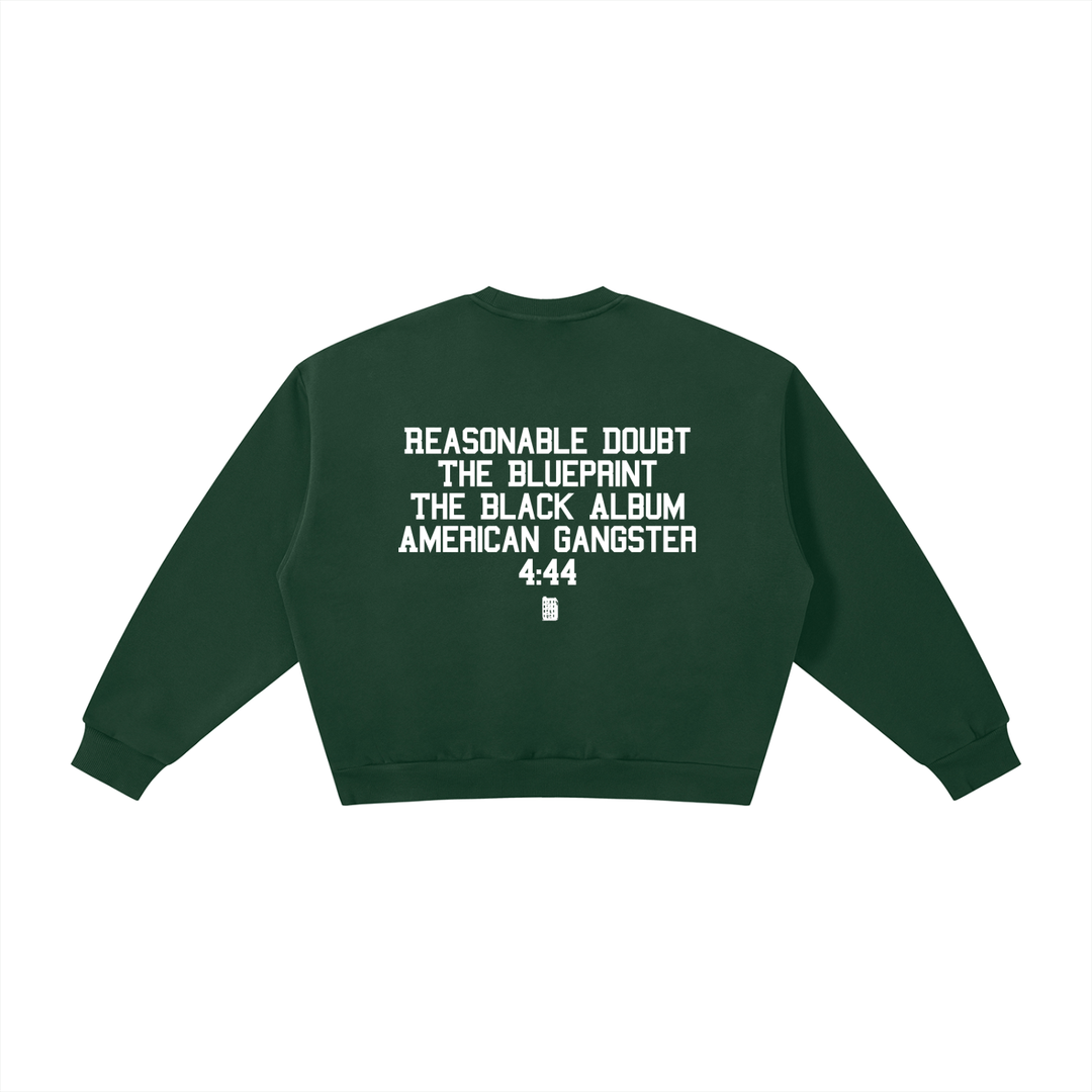 BX x BK 30th Anniversary Boxy Fleece Crewneck by Bronx Native — BX x BK 30th Anniversary Stadium Series product image