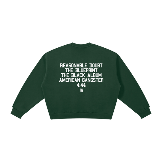 BX x BK 30th Anniversary Boxy Fleece Crewneck by Bronx Native — BX x BK 30th Anniversary Stadium Series product image