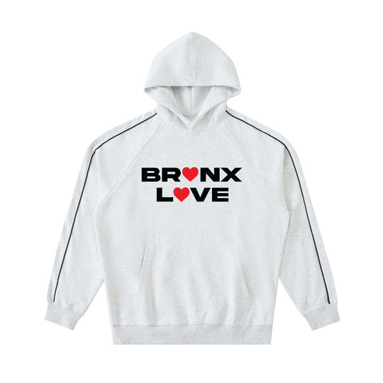 Bronx Love Contrast Piping Raglan Hoodie