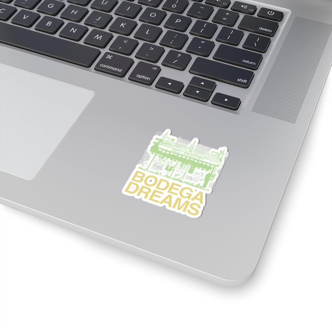 Bodega Dreams Sticker (Bright Green & Gold)