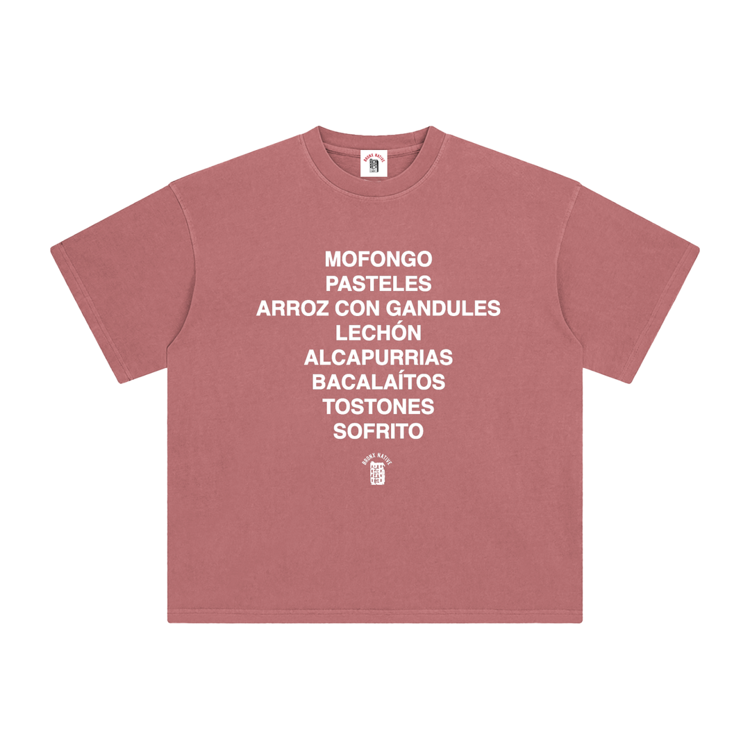 Buen Provecho! PR Edition Enzyme Washed T-Shirt by Bronx Native - Puerto Rico Collection