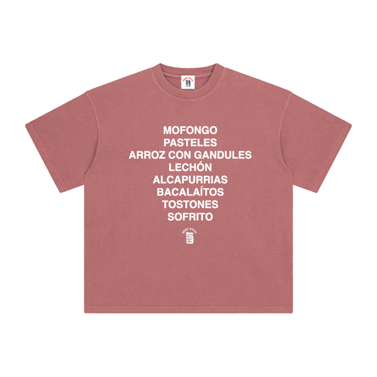 Buen Provecho! PR Edition Enzyme Washed T-Shirt by Bronx Native - Puerto Rico Collection