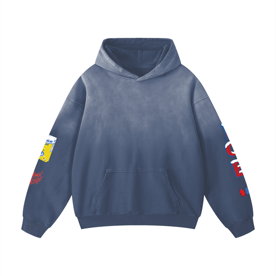 Bodega Ice Heavyweight Sunfade Oversized Hoodie