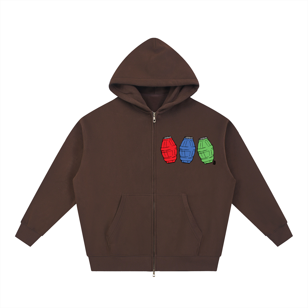 Quarter Ice Essential Oversized Fleece Boxy Hoodie