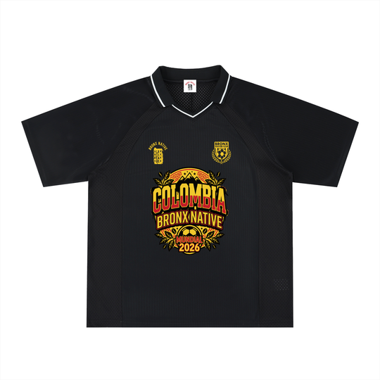 Colombia x Bronx Native Striped V-Neck Soccer Jersey product image 1 of 2 by Bronx Native