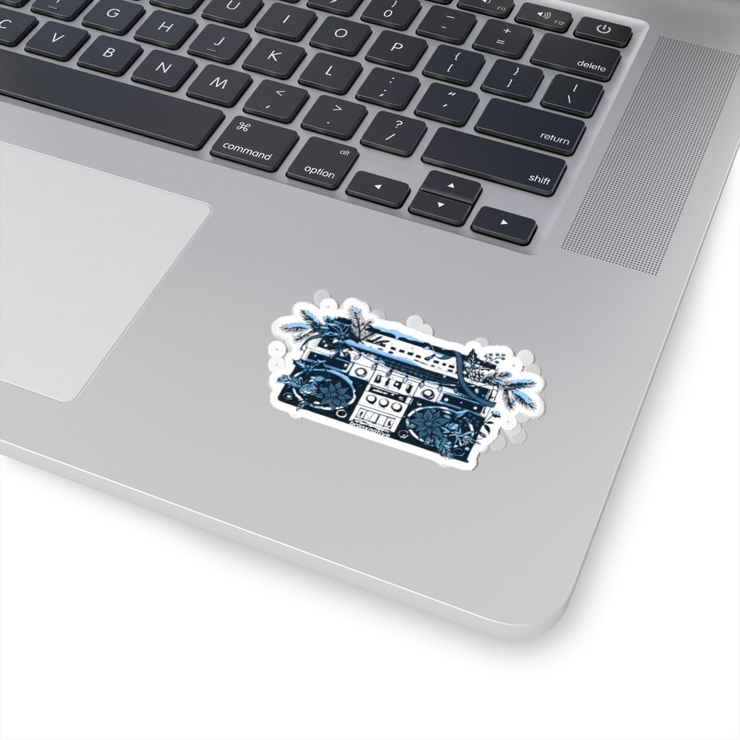 Boom Box Holidays (Blue) Sticker