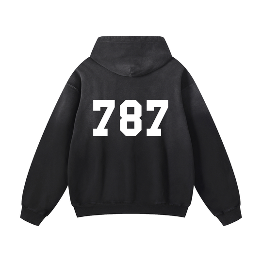 EL BRONX 787 PR Edition Heavyweight Sunfade Oversized Hoodie by Bronx Native
