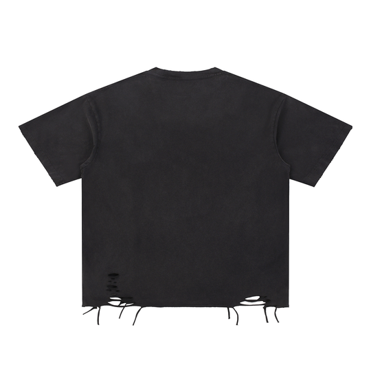 BX x BK 30th Anniversary Snow-Washed Raw Hem Tee by Bronx Native — BX x BK 30th Anniversary Stadium Series product image