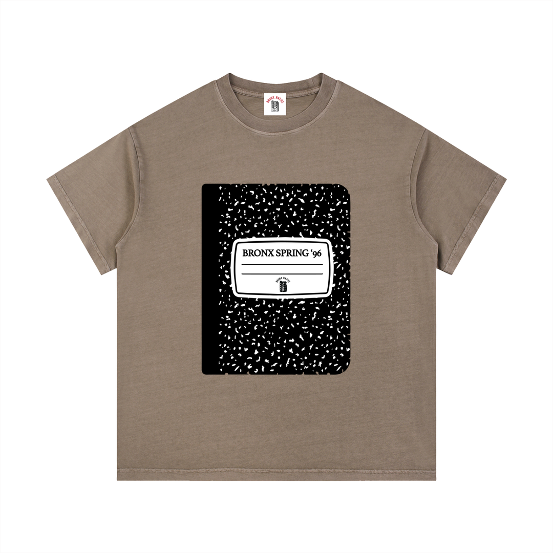 Bronx Spring Composition Notebook Vintage Wash Cotton T-Shirt