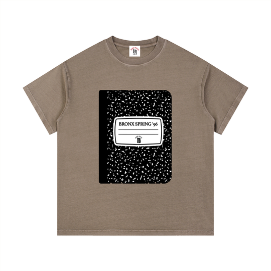Bronx Spring Composition Notebook Vintage Wash Cotton T-Shirt