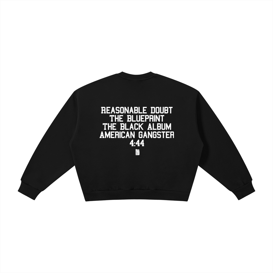 BX x BK 30th Anniversary Boxy Fleece Crewneck by Bronx Native — BX x BK 30th Anniversary Stadium Series product image