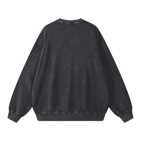 BX Bodega Cats Snow Washed Oversized Sweatshirt by Bronx Native for New York summer