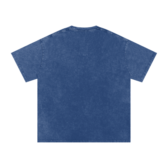 La Bandera PR Edition Snow Washed Oversized Cotton T-Shirt by Bronx Native - Puerto Rico Collection