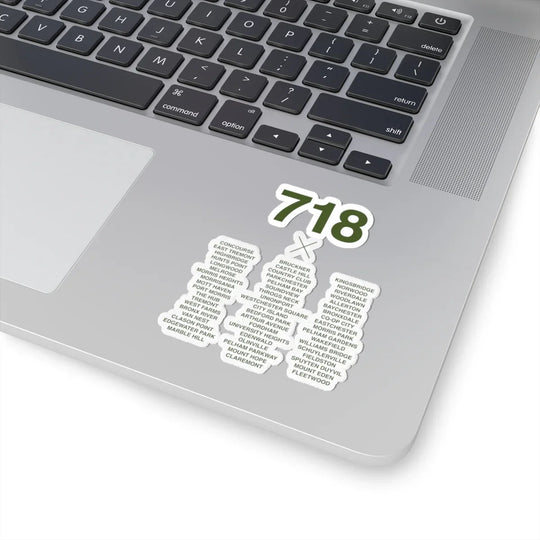 718 Neighborhoods (Green) Sticker