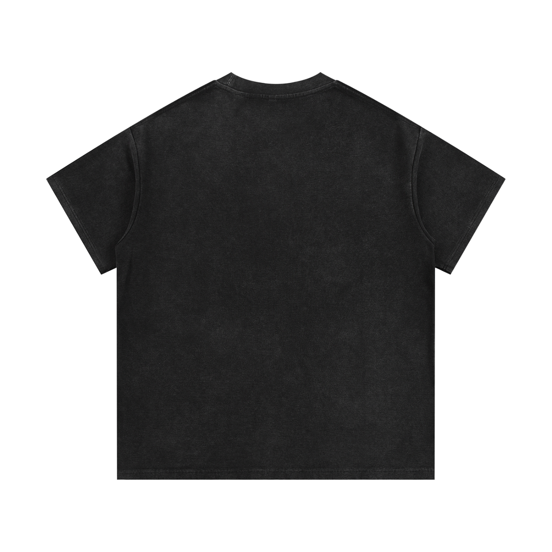 Bronx Educated Mineral Wash Waffle Knit T-Shirt