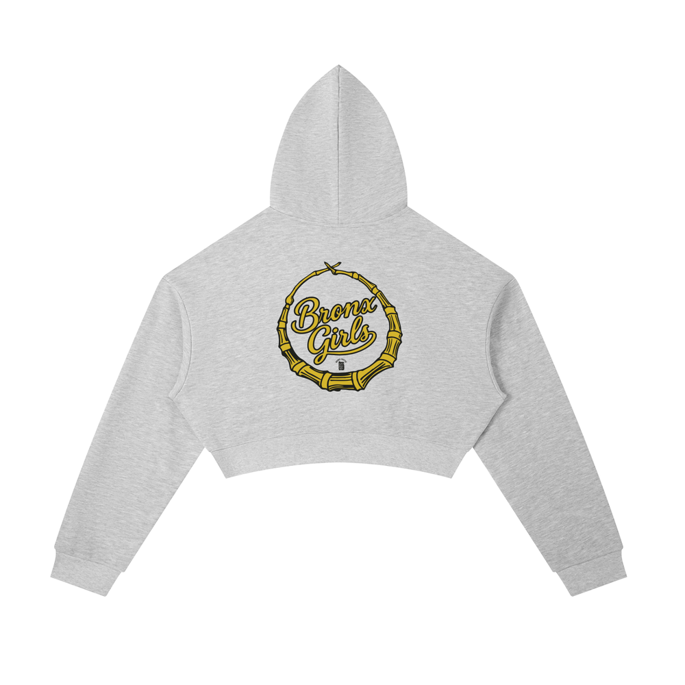 Essential Cropped Zip-Up Hoodie