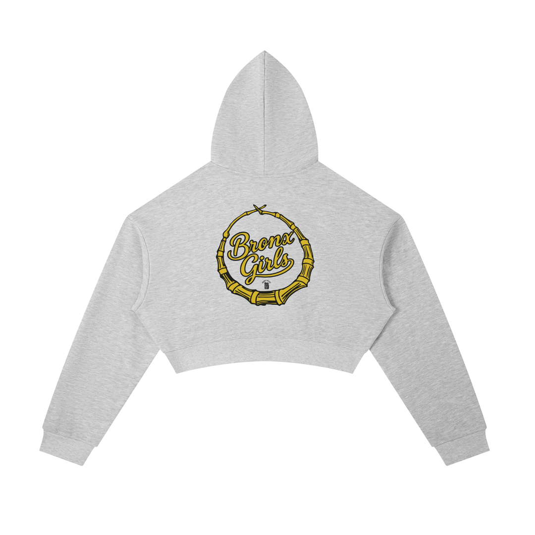 Essential Cropped Zip-Up Hoodie