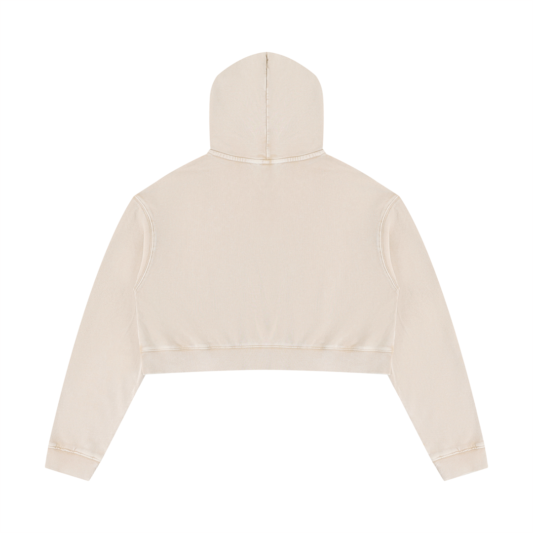 BX x BK 30th Anniversary Mineral Wash Crop Hoodie by Bronx Native — BX x BK 30th Anniversary Stadium Series product image