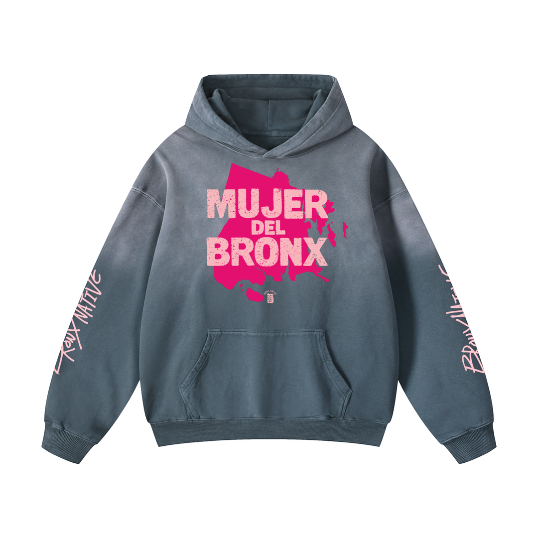 Mujer Del Bronx Heavyweight Sunfade Oversized Hoodie