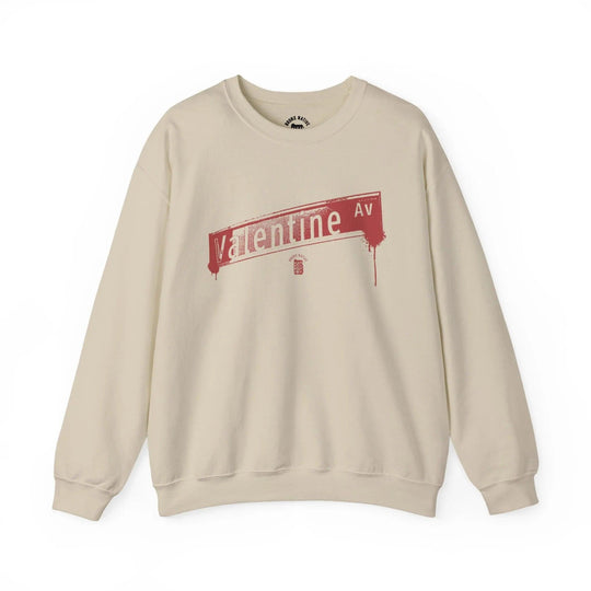 Valentine Ave Crewneck Sweatshirt — retro Bronx street sign crewneck sweatshirt — image 2