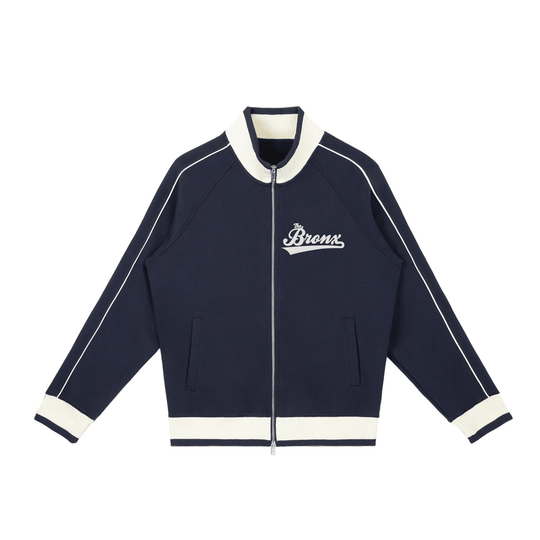 Bronx Basketball 2026 Playoffs Color Block Raglan Sleeve Zip Track Jacket by Bronx Native