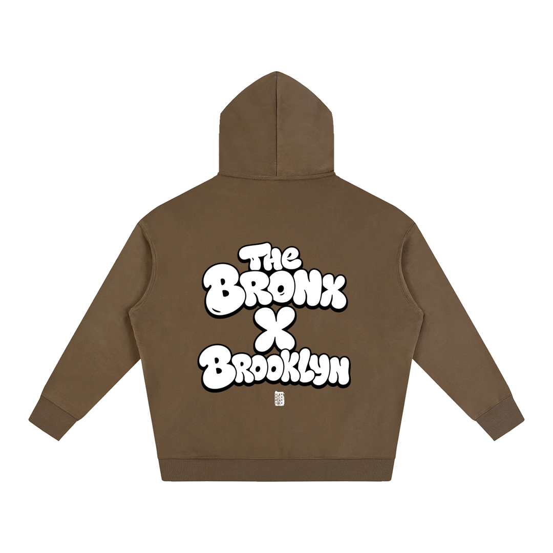 BX x BK 30th Anniversary Oversized Fleece Hoodie by Bronx Native — BX x BK 30th Anniversary Stadium Series product image