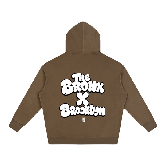 BX x BK 30th Anniversary Oversized Fleece Hoodie by Bronx Native — BX x BK 30th Anniversary Stadium Series product image