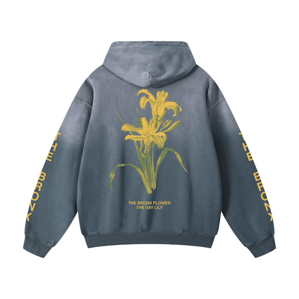 The Bronx Flower Heavyweight Sunfade Oversized Hoodie – Bronx