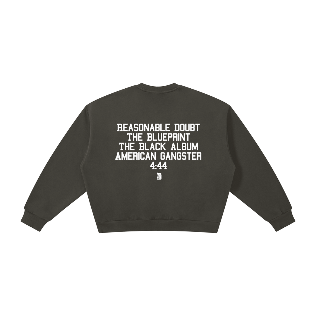 BX x BK 30th Anniversary Boxy Fleece Crewneck by Bronx Native — BX x BK 30th Anniversary Stadium Series product image