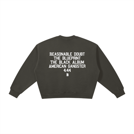 BX x BK 30th Anniversary Boxy Fleece Crewneck by Bronx Native — BX x BK 30th Anniversary Stadium Series product image
