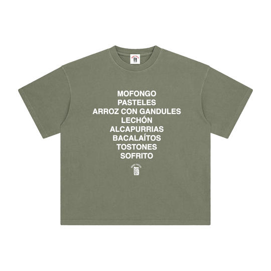 Buen Provecho! PR Edition Enzyme Washed T-Shirt by Bronx Native - Puerto Rico Collection