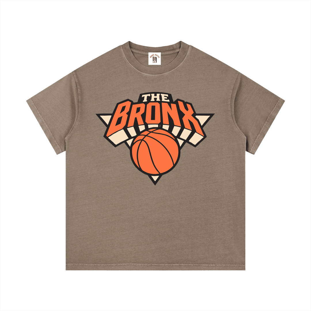 Bronx Basketball 2026 Playoffs Vintage Wash Cotton T-Shirt by Bronx Native