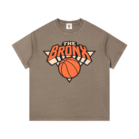 Bronx Basketball 2026 Playoffs Vintage Wash Cotton T-Shirt by Bronx Native