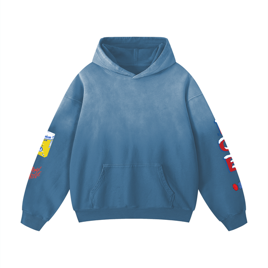 Bodega Ice Heavyweight Sunfade Oversized Hoodie