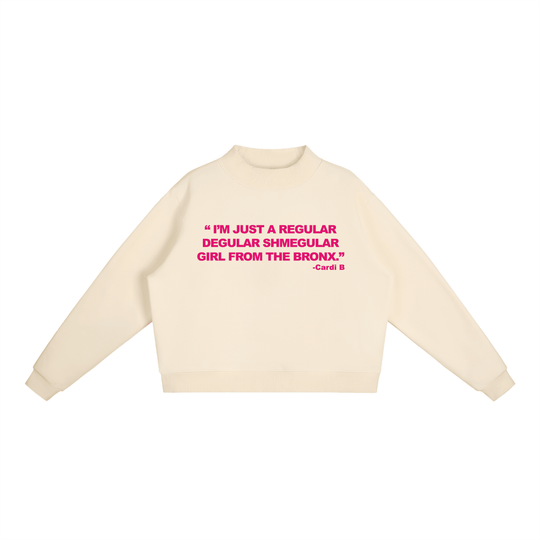 Regular Shmegular Essential Fleece Mock-Neck Crew Sweatshirt