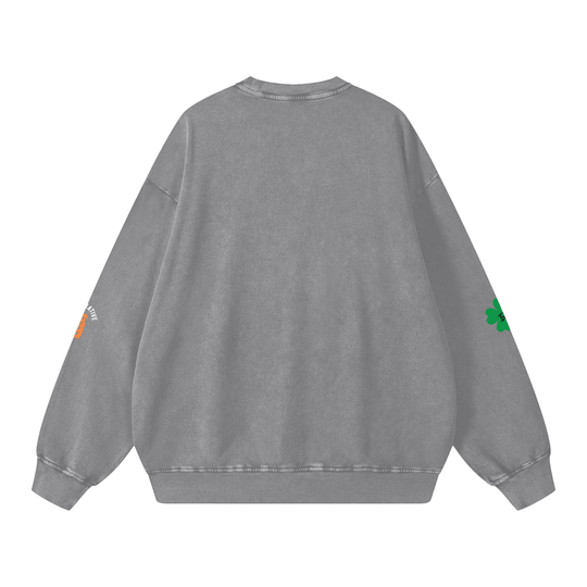 The Bronx Irish Pub Snow Washed Oversized Sweatshirt by Bronx Native for New York summer
