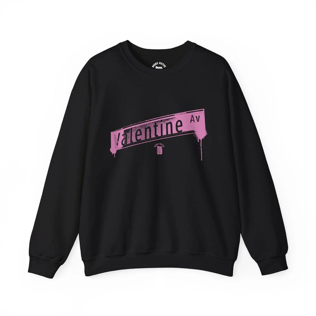 Valentine Ave Pink Drip Crewneck Sweatshirt